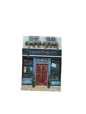 Kate McRostie 3D Resin Wall Plaque Library France Travel Memories Home Decor
